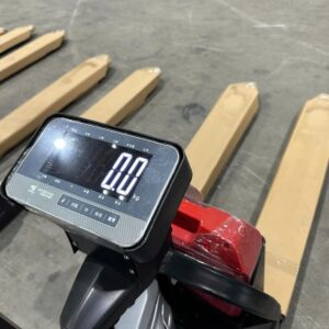 Xe nâng tay điện gắn cân